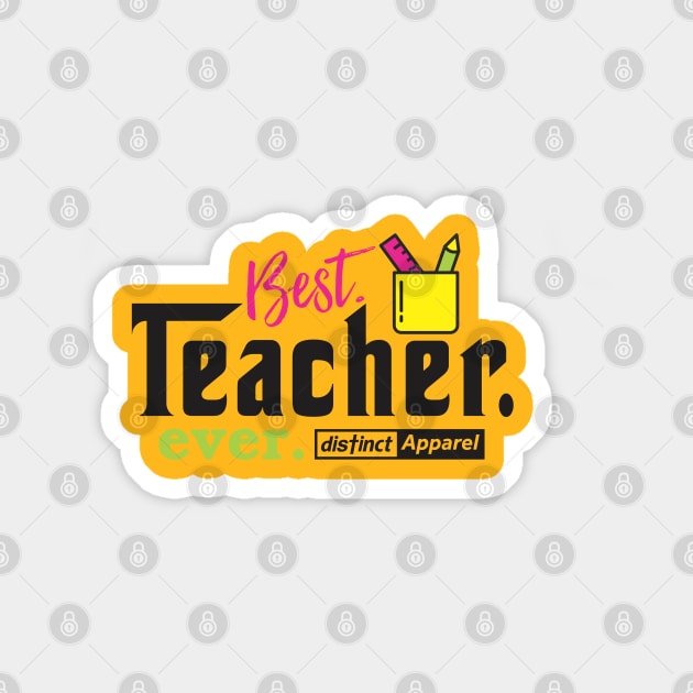 Best Teacher Ever Sticker by DistinctApparel